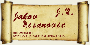 Jakov Mišanović vizit kartica